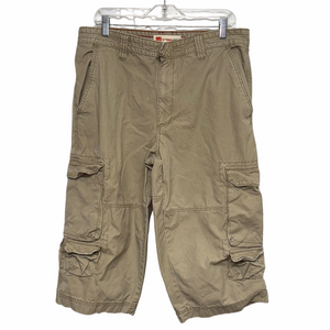 Mossimo Supply Co Waist 34 Tan Cargo Shorts Cotton Utility Casual